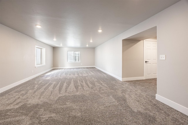 spare room featuring carpet flooring