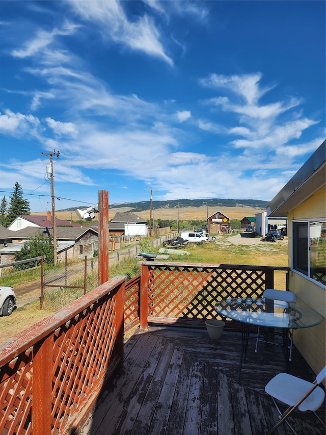 view of wooden terrace