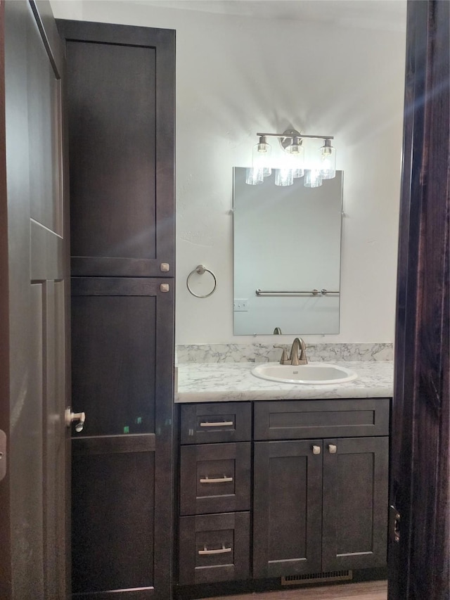 bathroom featuring vanity