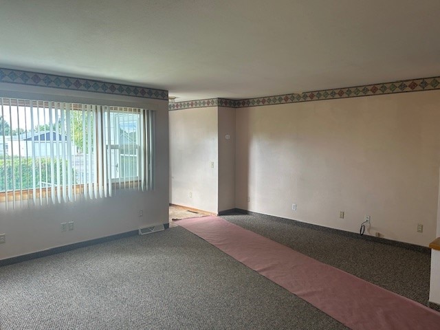 spare room with carpet