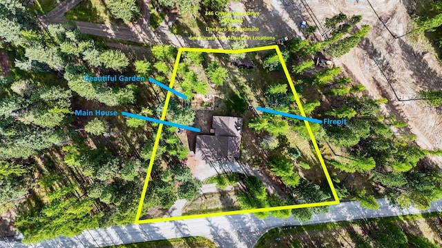 346 Crystal Lakes Dr, Eureka, MT 59917 - view of property location featuring property boundaries highlighted