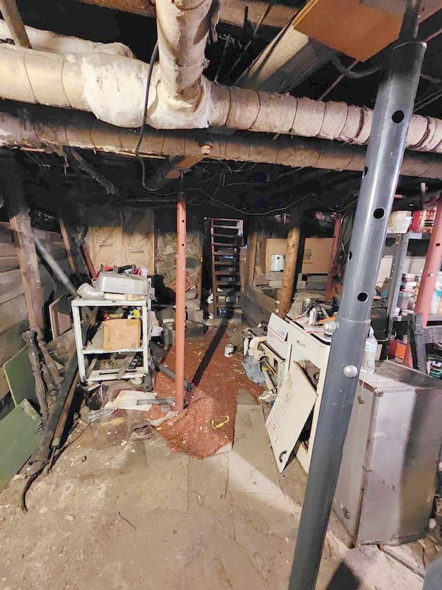 view of basement