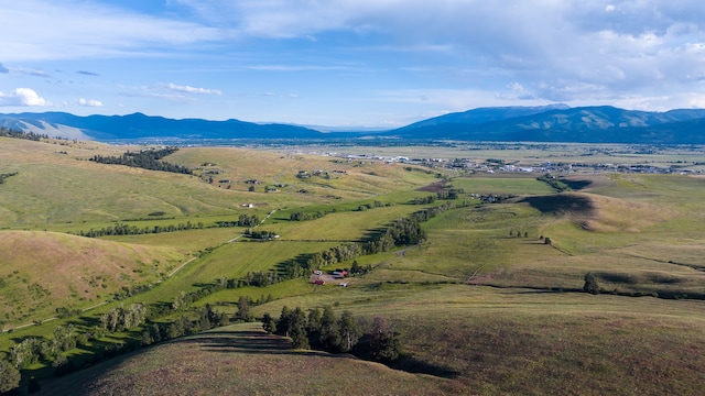 view of mountain feature featuring a rural view