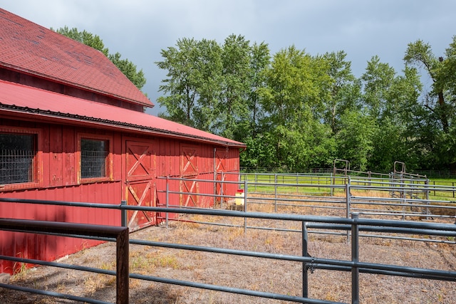 view of horse barn