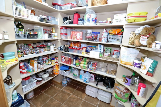 view of pantry