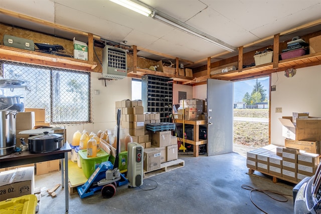 interior space with a heating unit