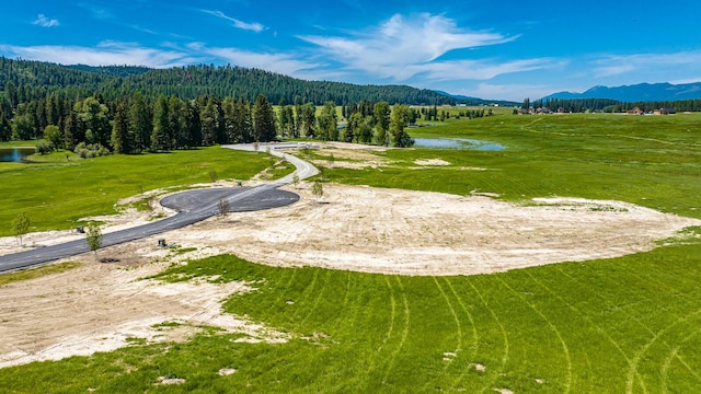 325 River Ranch Rd, Whitefish, MT 59937 - aerial view of a water and mountain view and a heavily wooded area