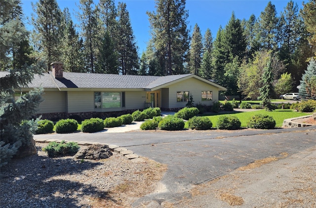 view of ranch-style home