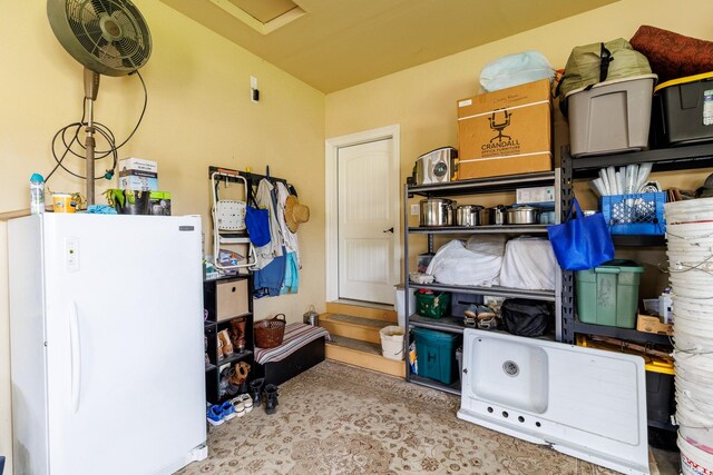 view of storage room