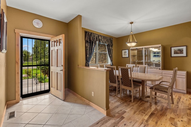 foyer entrance featuring light hardwood / wood-style floors