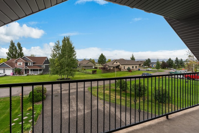 view of balcony