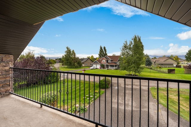 view of balcony