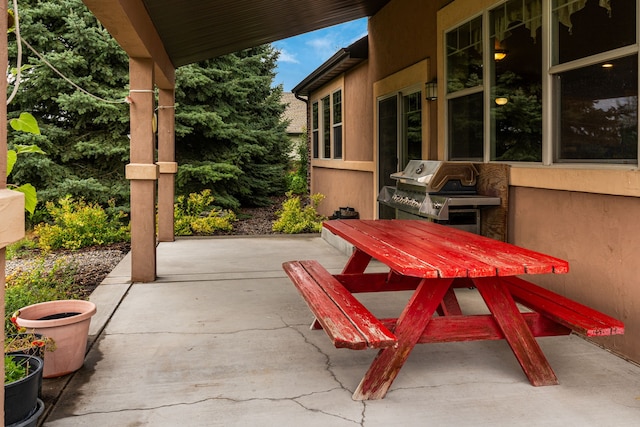 view of patio / terrace featuring area for grilling