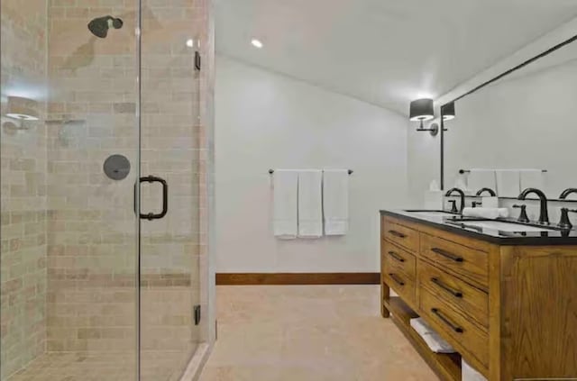 2870 US Highway 93 W, Whitefish, MT 59937 - bathroom with vanity and a shower with door