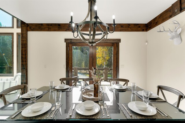 2870 US Highway 93 W, Whitefish, MT 59937 - dining room with a notable chandelier