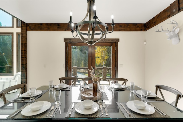2870 US Highway 93 W, Whitefish, MT 59937 - dining room with a chandelier