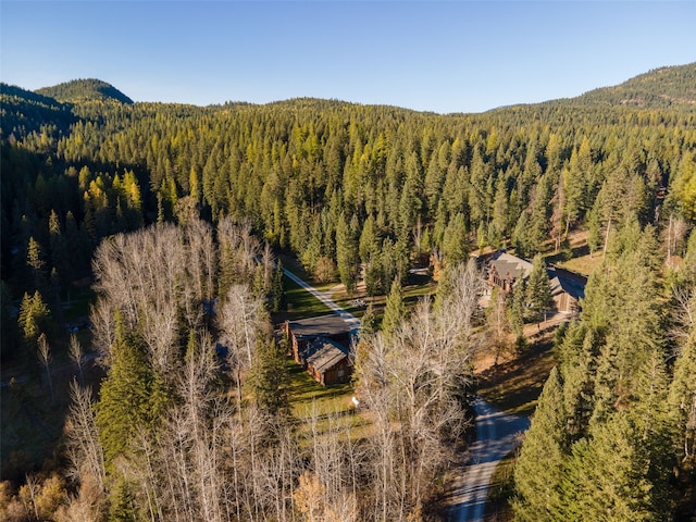 2870 US Highway 93 W, Whitefish, MT 59937 - birds eye view of property featuring a mountain view