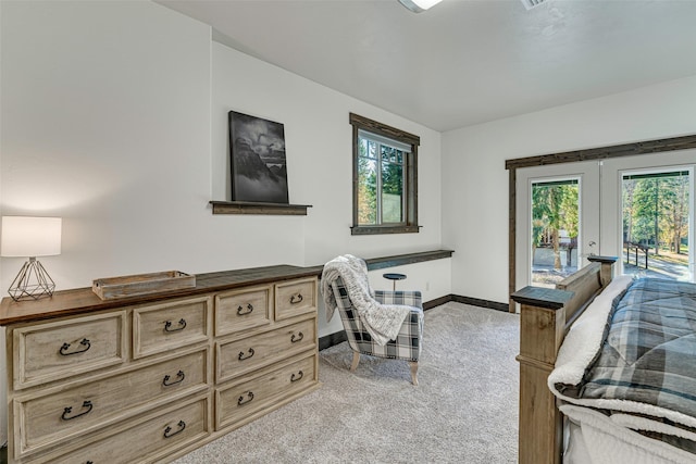2870 US Highway 93 W, Whitefish, MT 59937 - living area with french doors, light colored carpet, and healthy amount of natural light