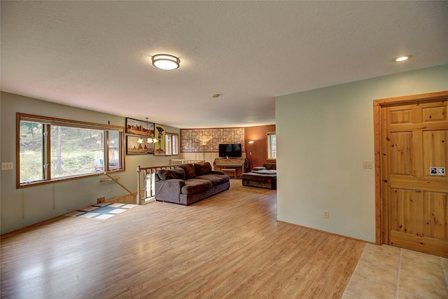 72878 Lemlama Trl, Arlee, MT 59821 - living area with a textured ceiling and light wood-type flooring