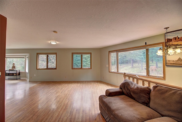 72878 Lemlama Trl, Arlee, MT 59821 - living room with a textured ceiling and light wood-style floors