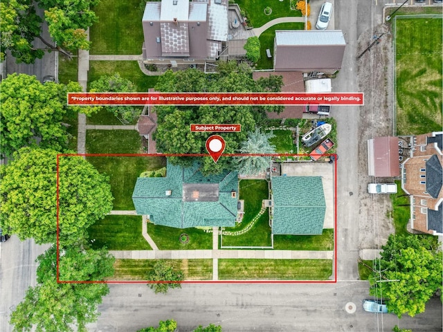 birds eye view of property