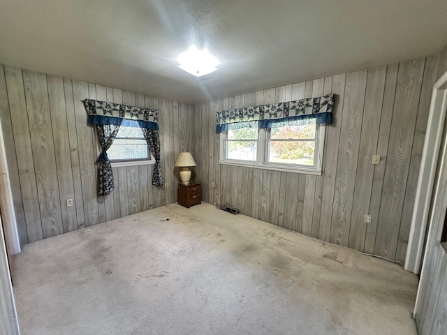 644 4th Ave E, Superior, MT 59872 - spare room featuring wood walls and carpet flooring