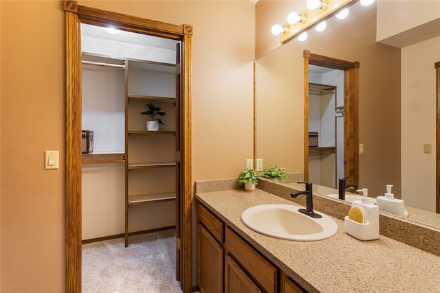 bathroom with vanity