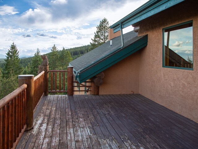 view of wooden terrace