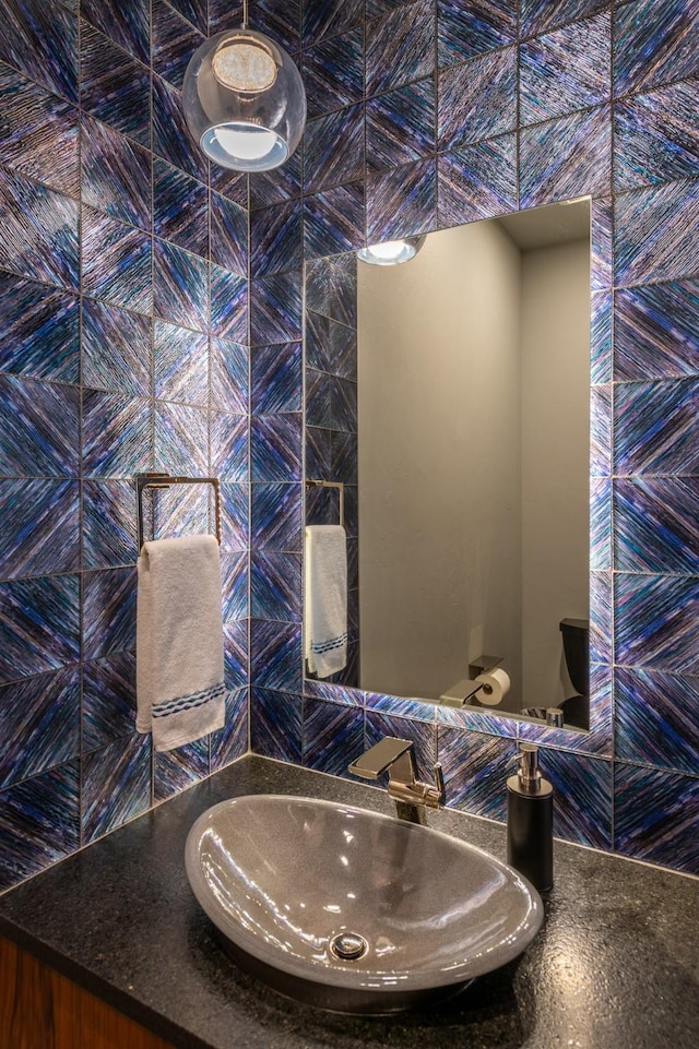 bathroom with a sink