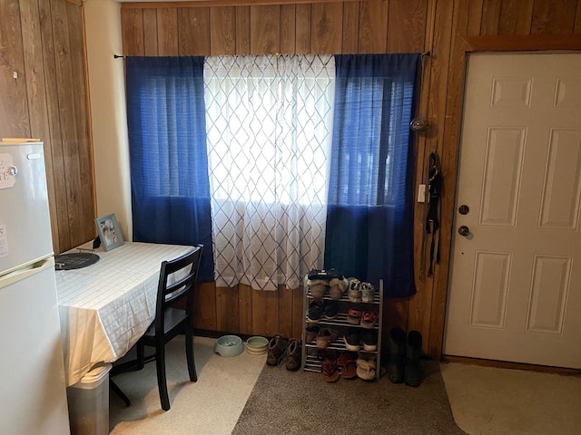 106 State St, Hamilton, MT 59840 - dining area featuring wood walls