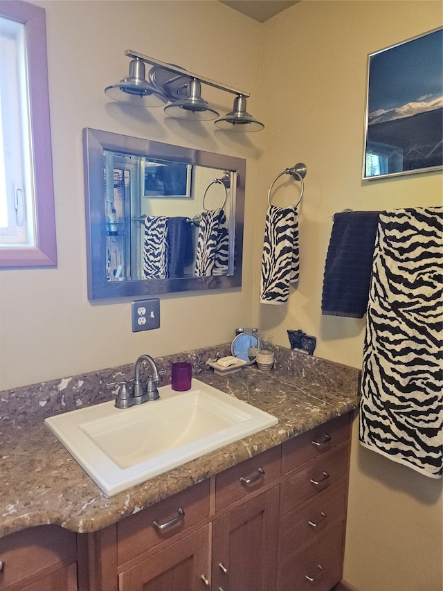 bathroom with vanity