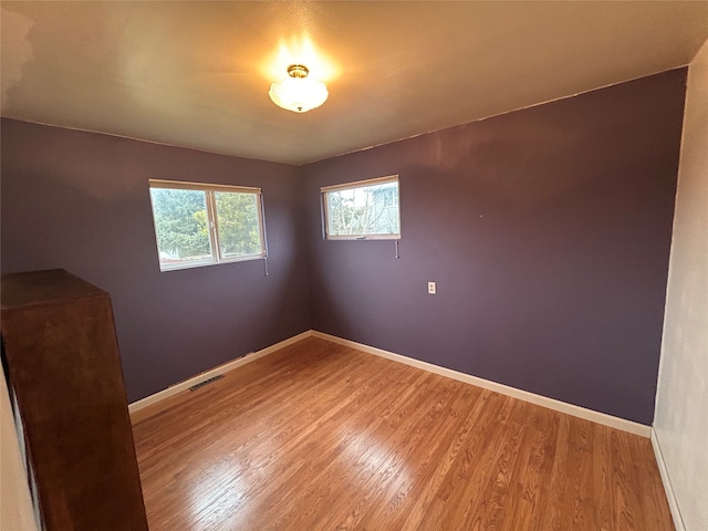 empty room with wood-type flooring