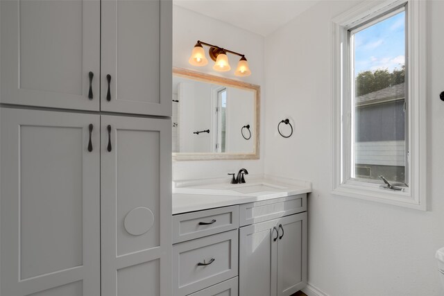 bathroom featuring vanity