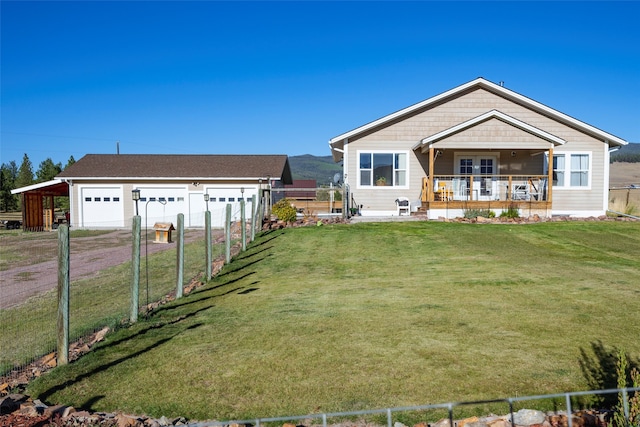 wooden deck featuring a mountain view and a rural view