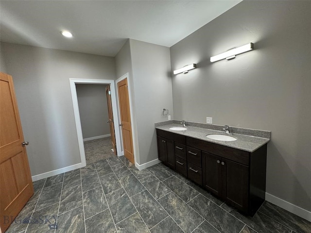 bathroom featuring vanity