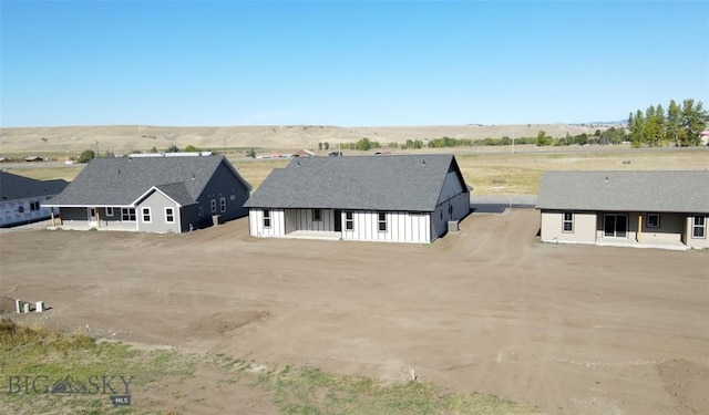 exterior space with a mountain view