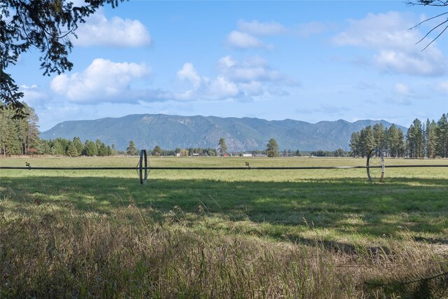 property view of mountains with a rural view