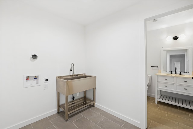 laundry room with washer hookup and hookup for an electric dryer