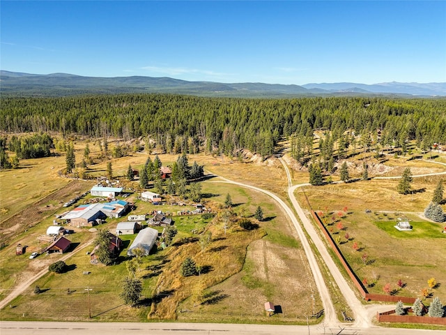 2237 Grave Creek Rd, Eureka, MT 59917 - drone / aerial view of a forest and a mountainous background