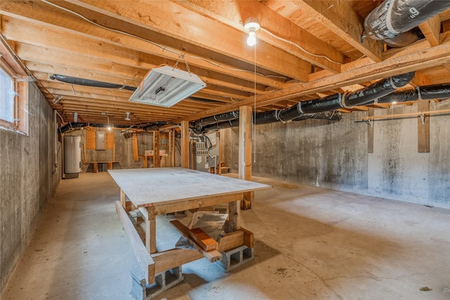 2237 Grave Creek Rd, Eureka, MT 59917 - unfinished basement with electric water heater and electric panel