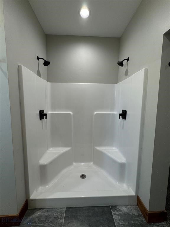 bathroom with walk in shower