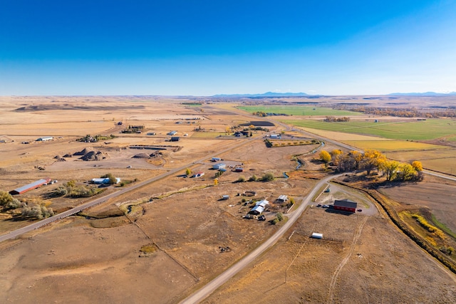 bird's eye view featuring a rural view