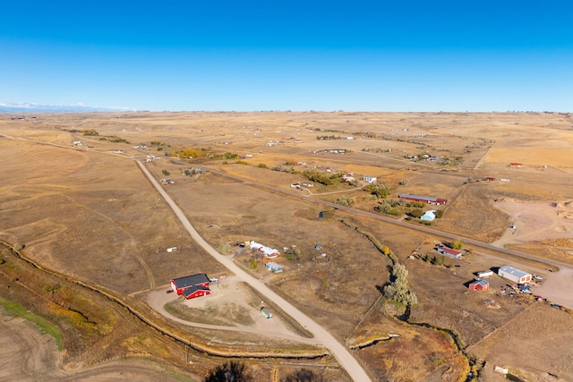 bird's eye view featuring a rural view