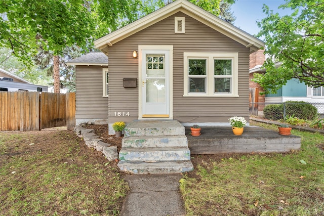 view of bungalow-style house