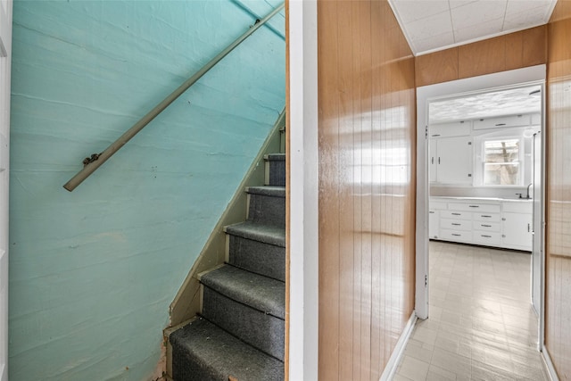 161 3rd Ave, Kalispell, MT 59901 - stairs with tile patterned floors