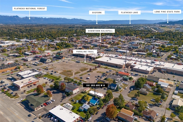 161 3rd Ave, Kalispell, MT 59901 - drone / aerial view of a mountainous background