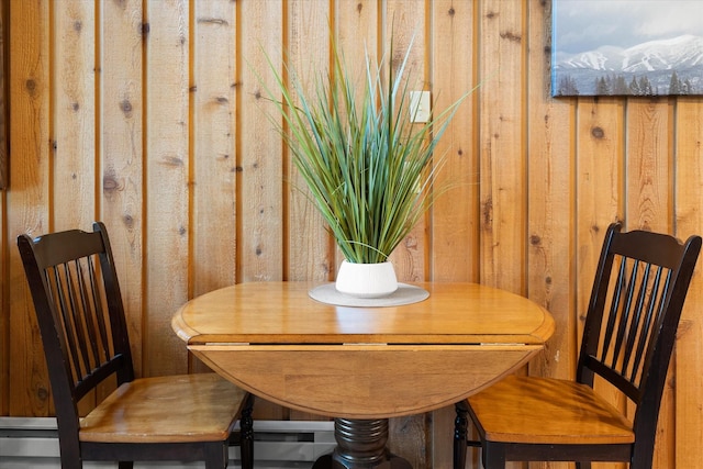 114 Cedar Way Unit 114, Whitefish, MT 59937 - dining space featuring wooden walls