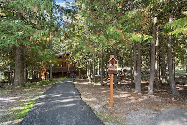 114 Cedar Way Unit 114, Whitefish, MT 59937 - view of asphalt driveway with stairs
