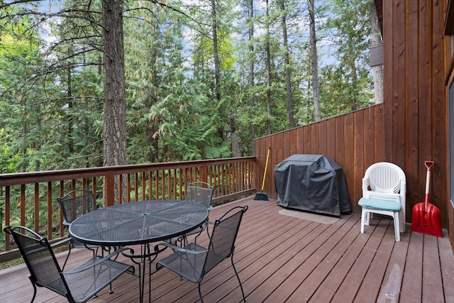 114 Cedar Way Unit 114, Whitefish, MT 59937 - deck featuring area for grilling and outdoor dining space