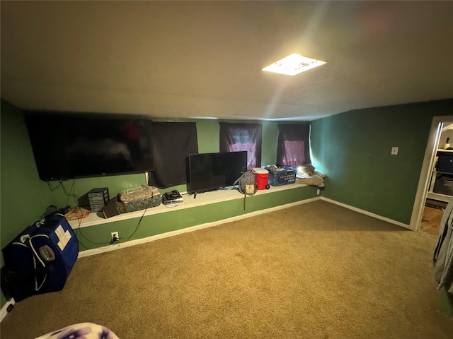 carpeted bedroom with baseboards
